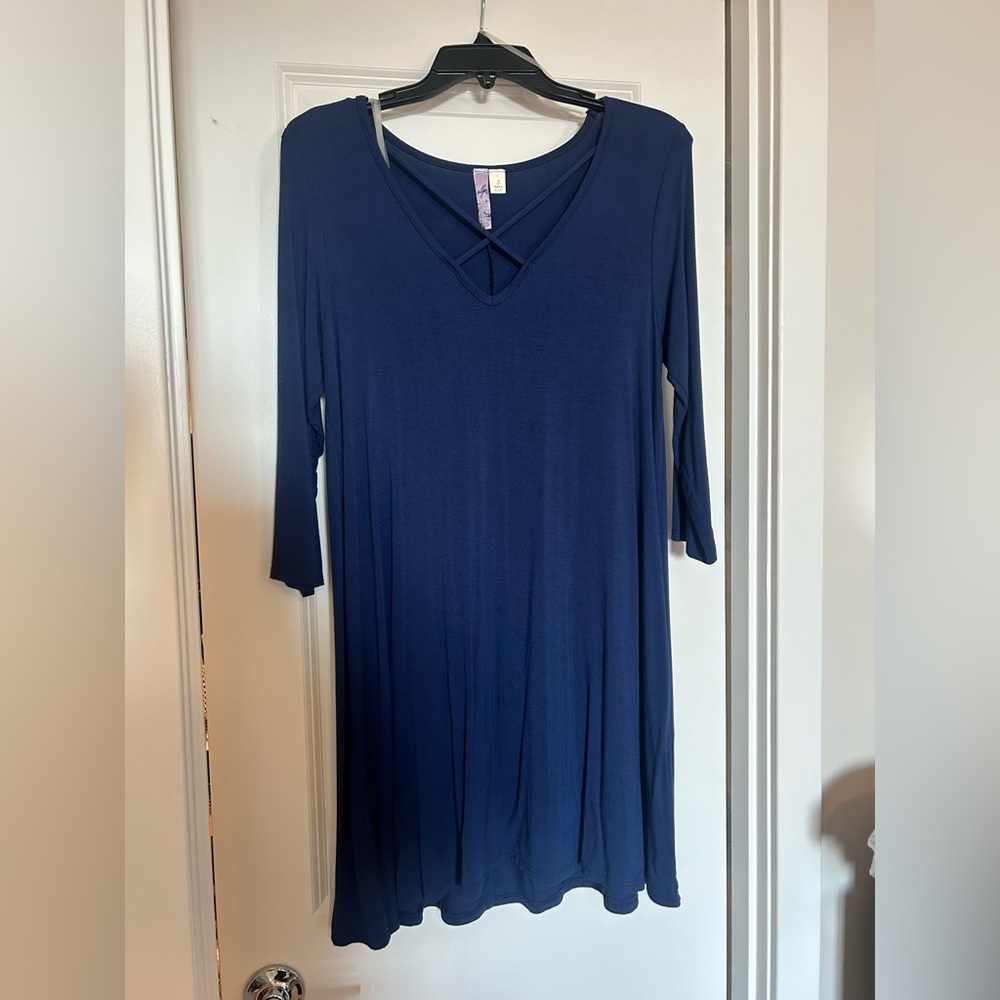 Blue dress worn once!